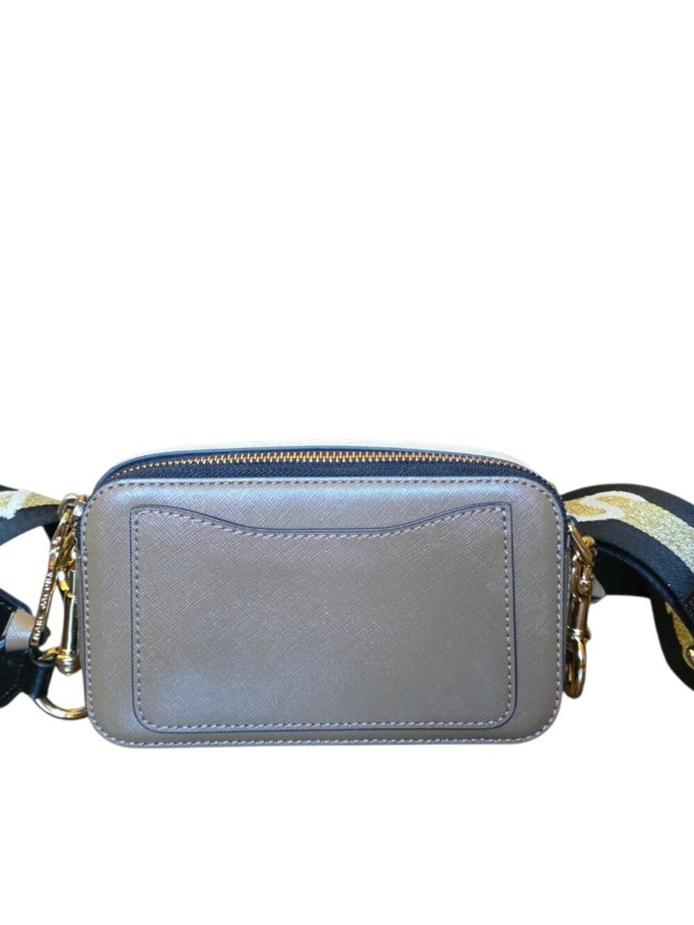 Marc Jacobs Snapshot Camera Bag French Grey Taupe Leather Crossbody Purse NWT - Picture 7 of 16